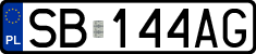 License plates of Poland, Regular car plates