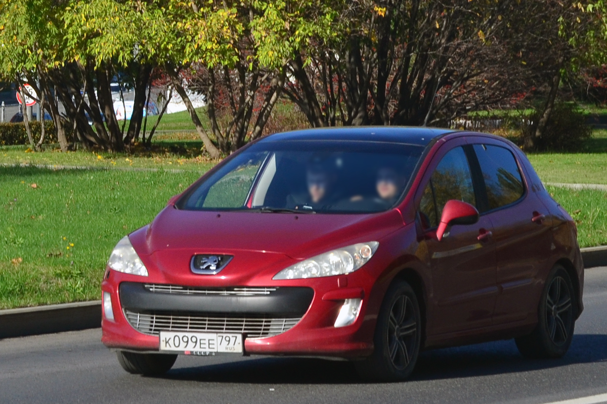 к 099 ее 797, Peugeot 308 1st gen 5-door Hatch (T7), 2007–2010 (don't set)