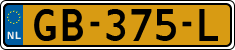 License plate of the Netherlands, Cars