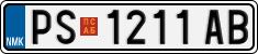 License plate of North Macedonia, Regular plates (2012)