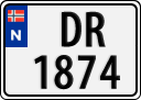 License plate of Norway, Trailers, motorcycles, special vehicles