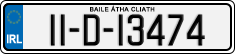 License plate of Ireland, Regular plates
