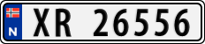 License plate of Norway, Cars