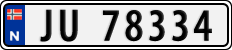 License plate of Norway, Cars