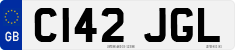 License plate of the United Kingdom, 1983 year system