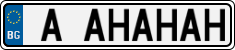 License plate of Bulgaria, Vanity Plates