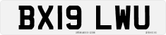 License plate of the United Kingdom, 2001 year system