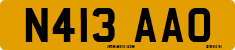 License plate of the United Kingdom, 1983 year system