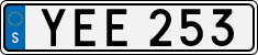 License plate of Sweden, Regular plates