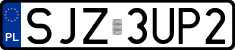 License plates of Poland, Regular car plates