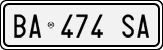 License plate of Italy, Cars (1994 year series)