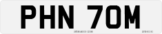 License plate of the United Kingdom, 1963 year system