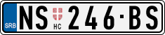 License plate of Serbia, Cars