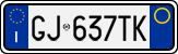 License plate of Italy, Cars (1994 year series)