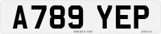 License plate of the United Kingdom, 1983 year system