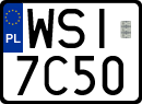 License plates of Poland, Regular car plates