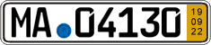 German license plate, Short-term transit plates