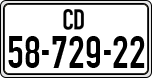 License plate of Israel, Diplomatic