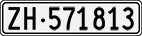 License plate of Switzerland, Cars