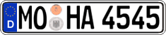 German license plate, Regular plates
