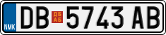 License plate of North Macedonia, Regular plates (2012)