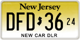 New Jersey, Dealerkentekens (ABC-1234/12-ABC34/1234-ABC)