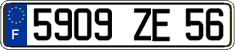 French license plate, FNI