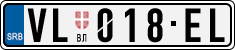 License plate of Serbia, Cars