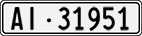 License plate of Switzerland, Cars