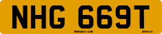 License plate of the United Kingdom, 1963 year system
