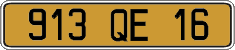 French license plate, FNI