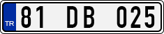 License plate of Turkey, Regular plates