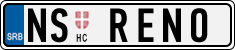License plate of Serbia, Vanity Plates