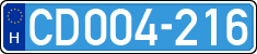 license plates of Hungary, Diplomatic