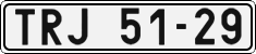 License plate of the Czech Republic, Cars (1960)