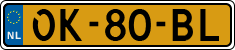 License plate of the Netherlands, Semi-trailers