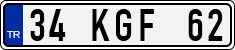 License plate of Turkey, Regular plates