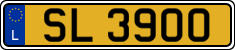 License plate of Luxembourg, 2003 year system