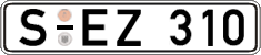 German license plate, Regular plates