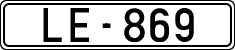 License plates of Spain, 1900 year series