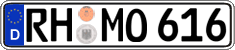 German license plate, Regular plates