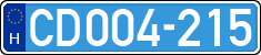 license plates of Hungary, Diplomatic