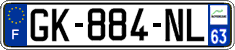 French license plate, SIV (ordinary)