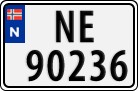 License plate of Norway, Cars