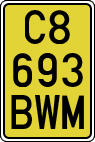 License plates of Spain, Specialty plates