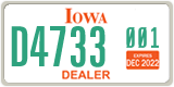 Iowa, Dealer (XXXX(X) XXX)
