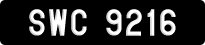 License plate of Malaysia, A(BC) 1(234)
