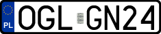 License plates of Poland, Regular car plates