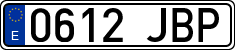 License plates of Spain, Ordinary (2000)