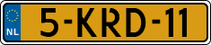License plate of the Netherlands, Cars